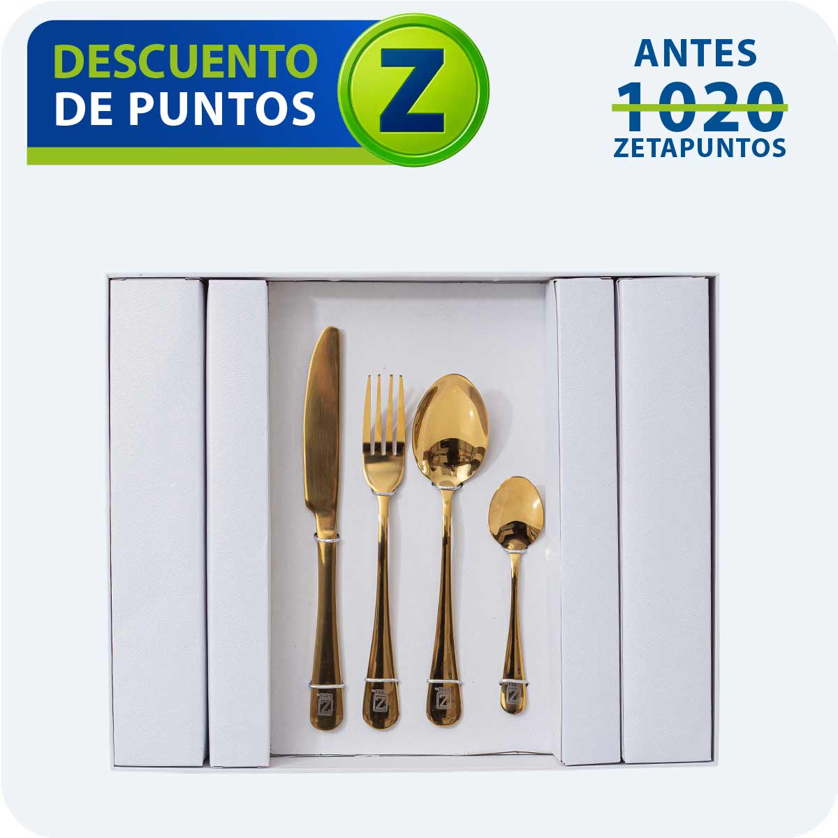 Set x24 Cubiertos Colección Oro