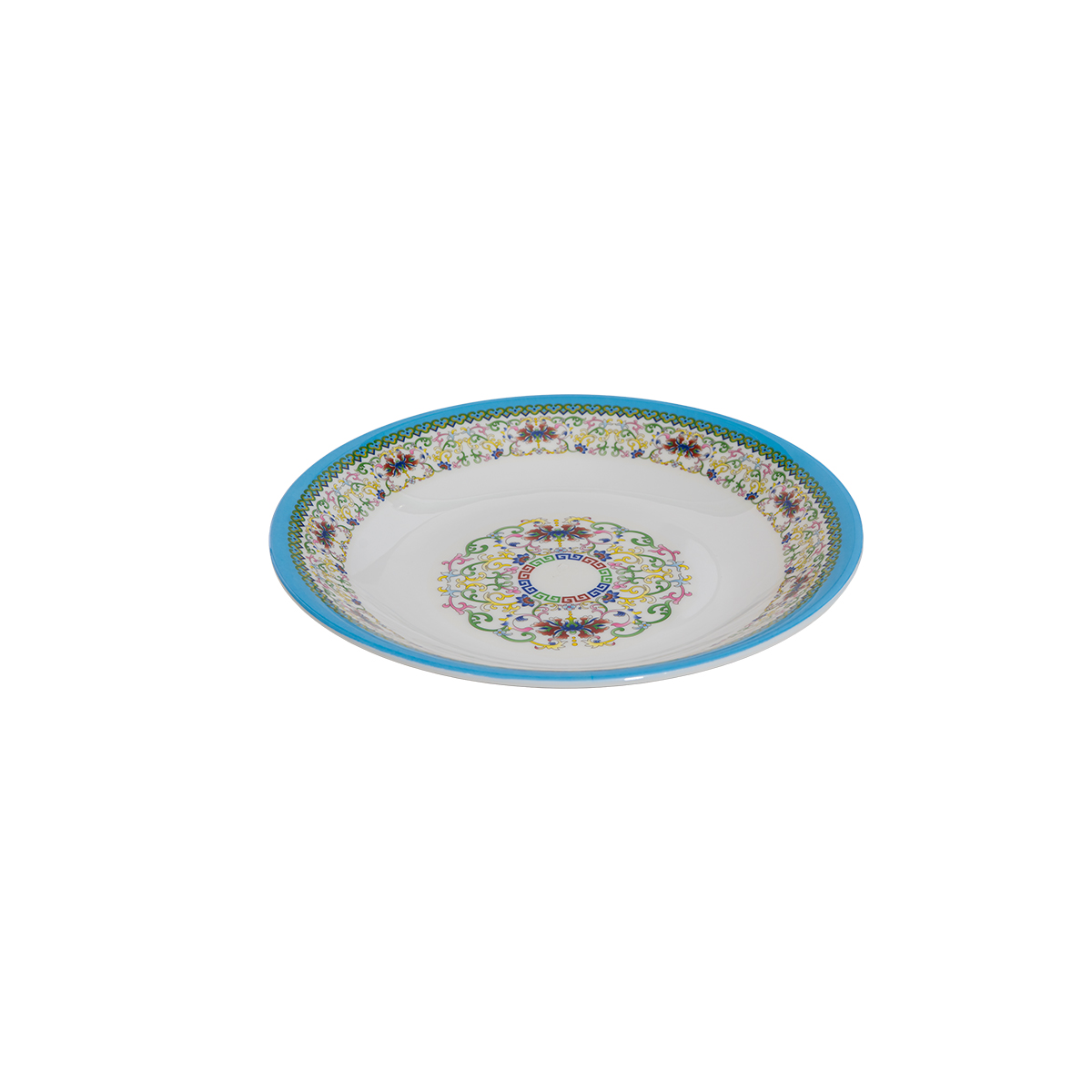 Plato Mediano Colección Mandala Turquesa
